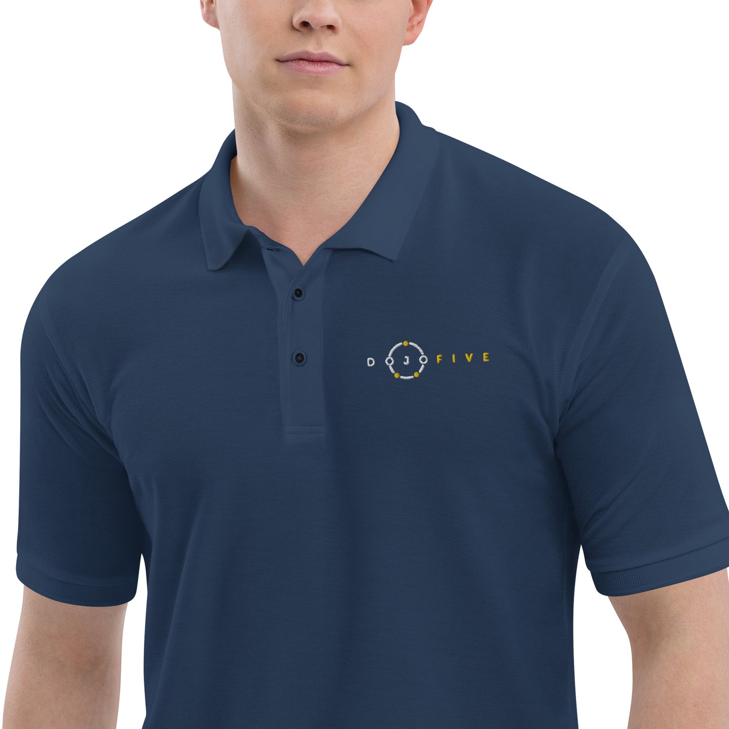Men's Premium Polo - Dojo Five Logo